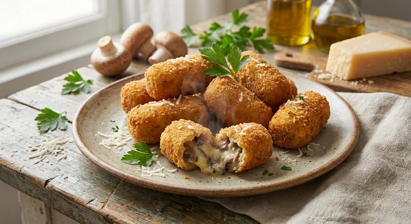 Croquetas de Setas y Parmesano