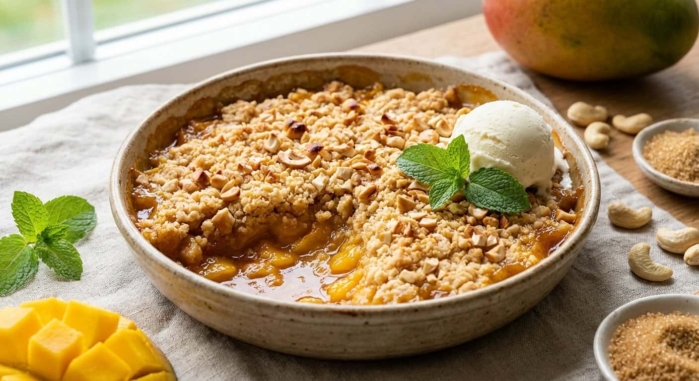 Crumble de Mango con Anacardo