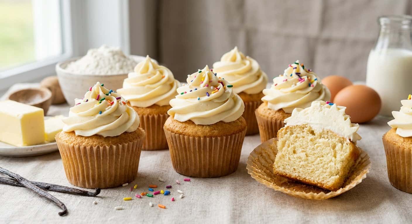 Cupcakes de Vainilla con Buttercream