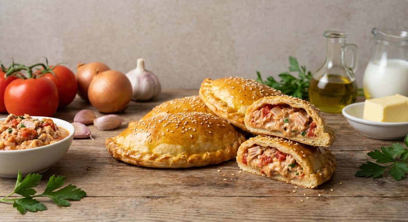 Empanadas con Masa de Brioche de Atún y Tomate