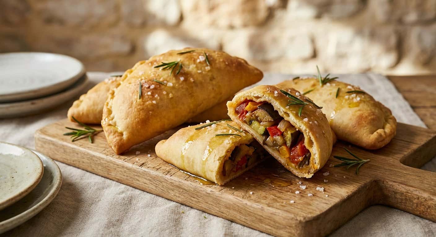 Empanadas con Masa de Focaccia de Pisto