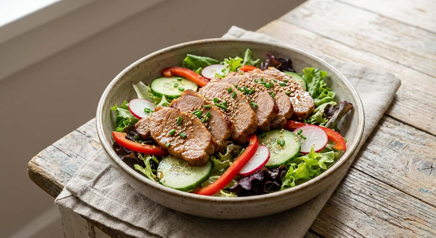 Ensalada de Cerdo Estilo Asiático Keto