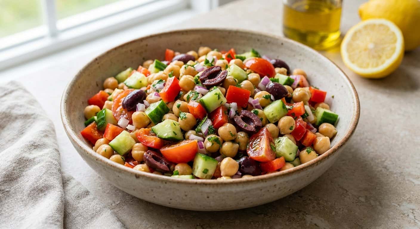 Ensalada de Garbanzos Vegana