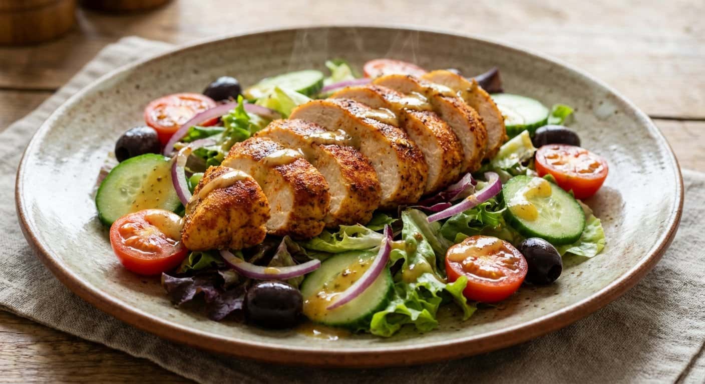 Ensalada de Pollo al Horno con Especias