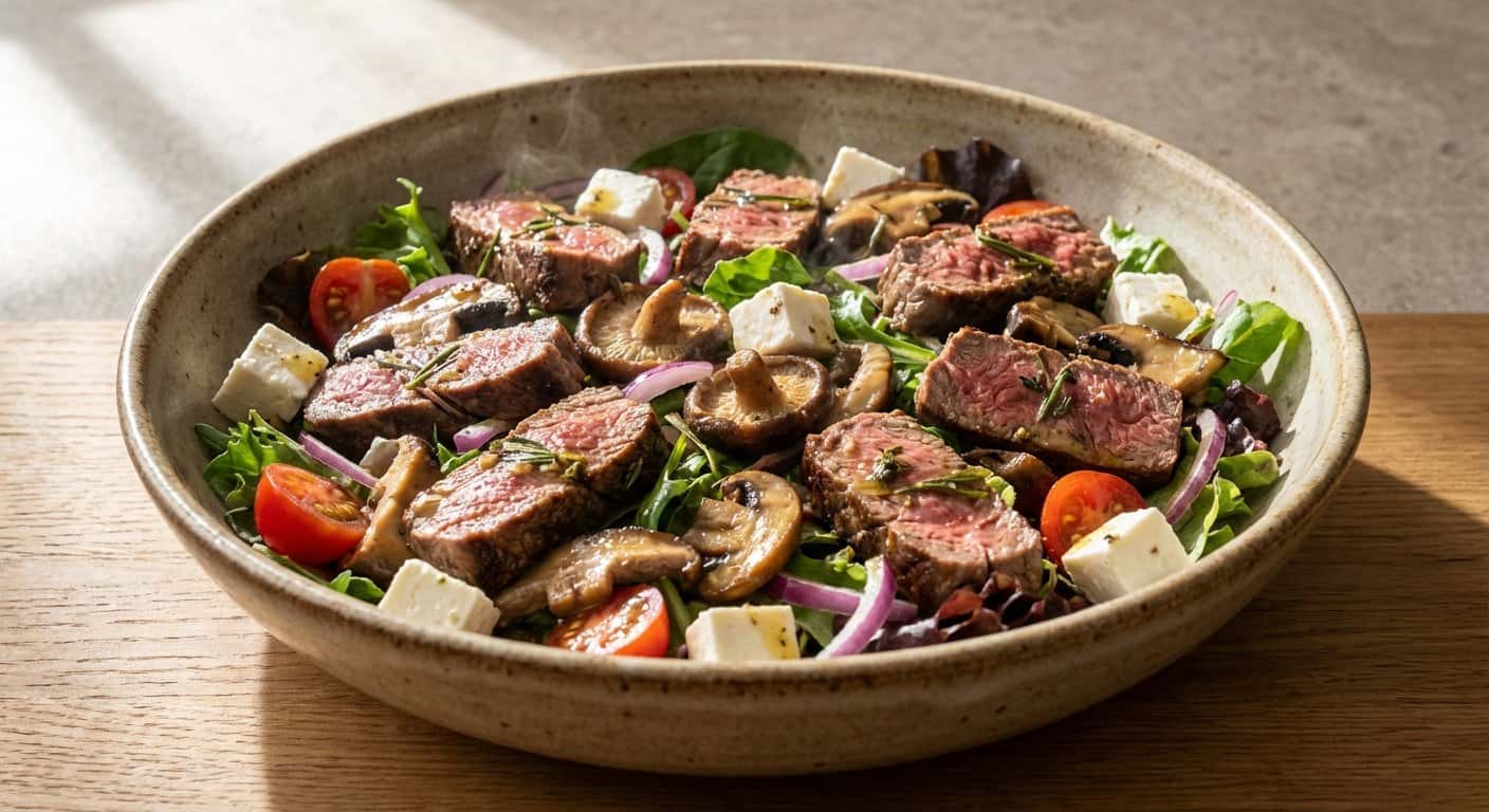 Ensalada de Ternera al Casera con Setas