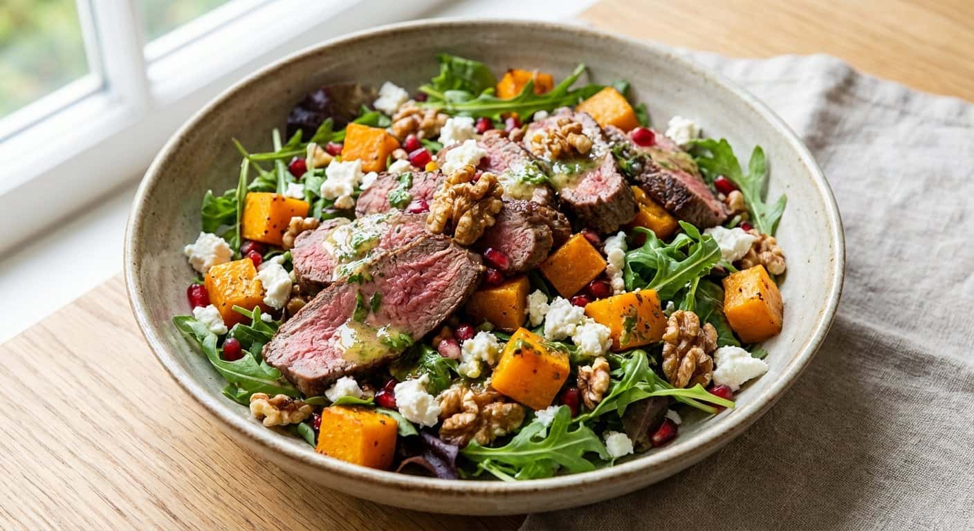 Ensalada de Ternera al Limón con Calabaza