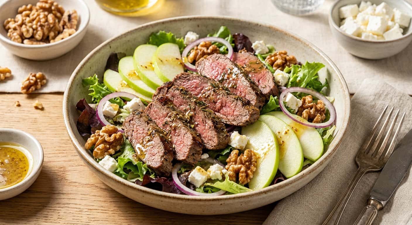 Ensalada de Ternera con Manzana y Nueces