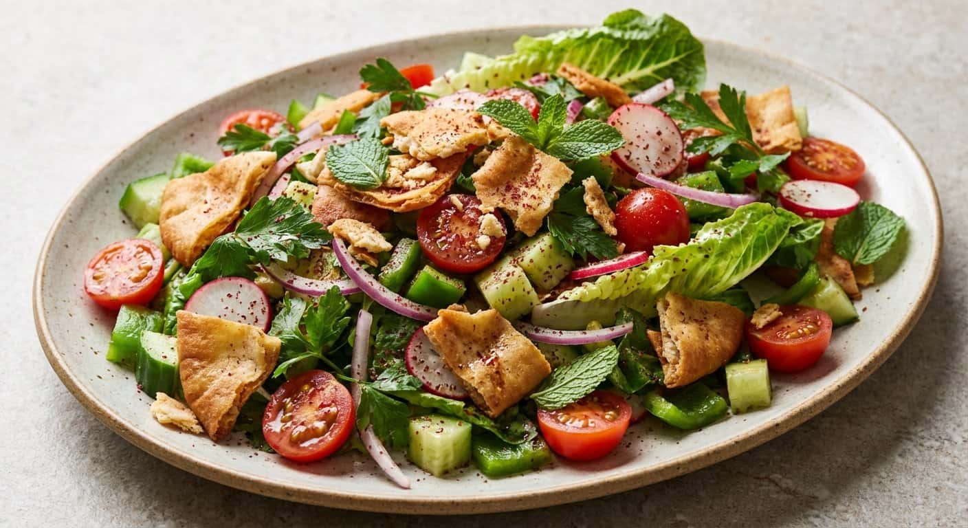Ensalada Fattoush Libanesa