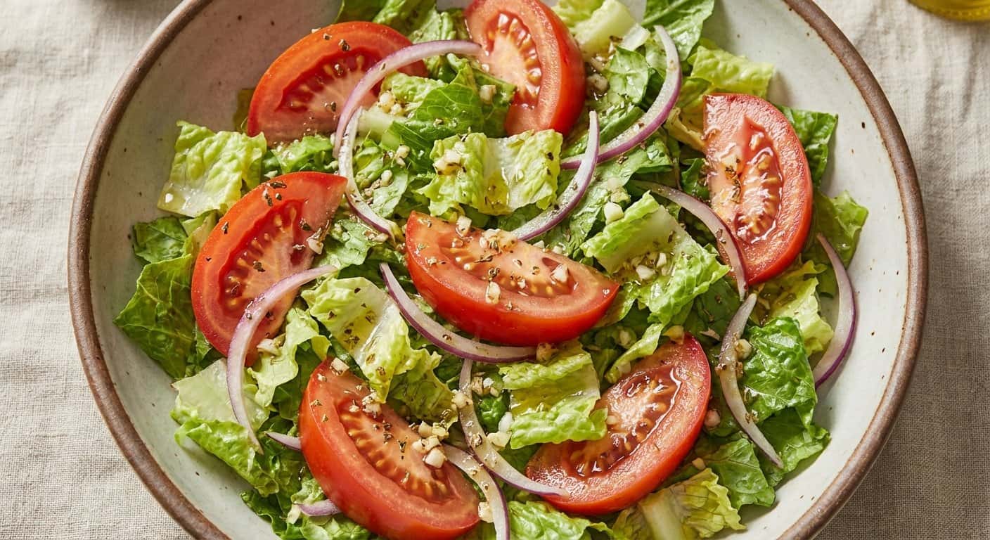 Ensalada rápida de ajo y orégano