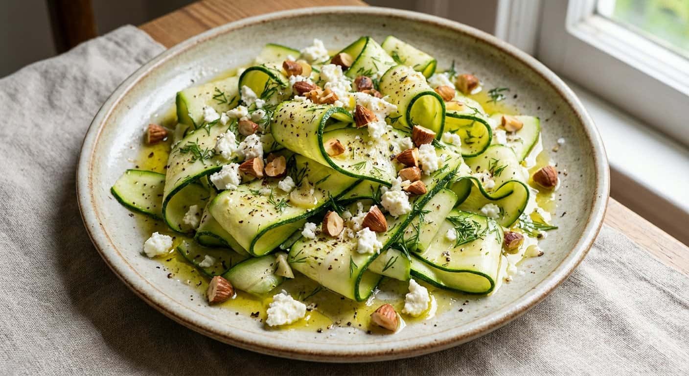 Ensalada Rápida de Calabacín y Eneldo