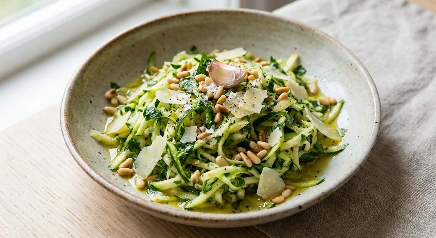 Ensalada Rápida de Calabacín y Perejil