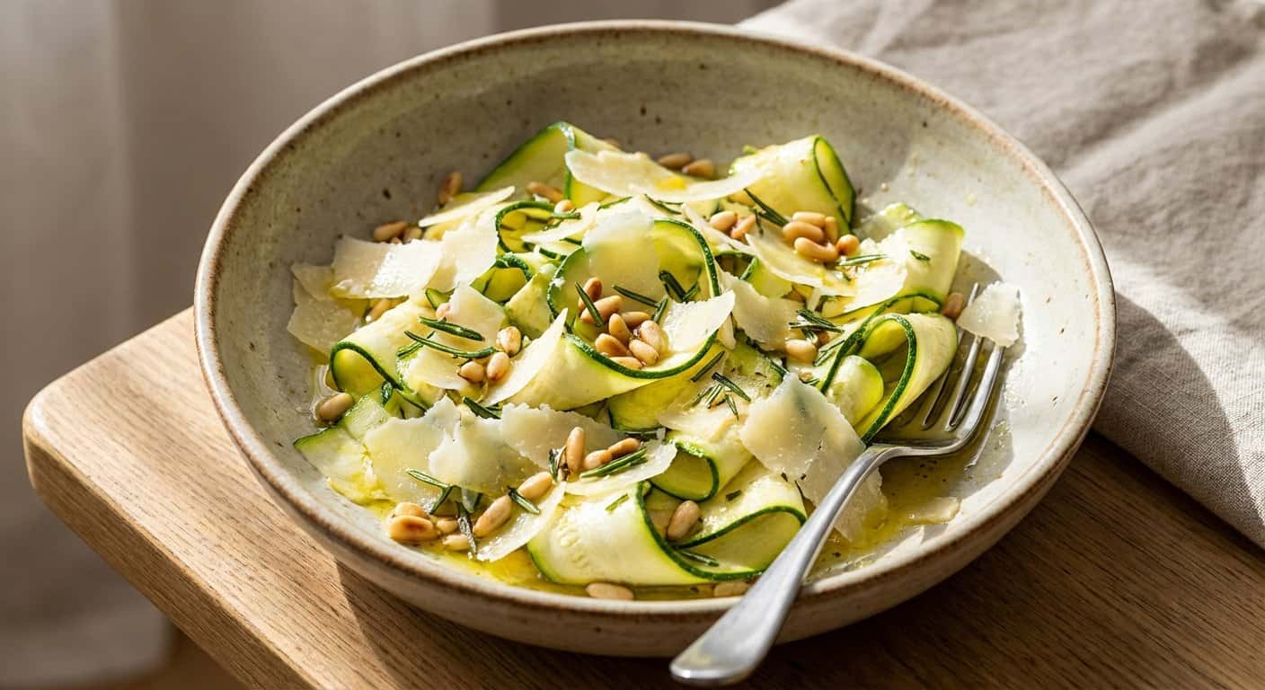 Ensalada Rápida de Calabacín y Romero