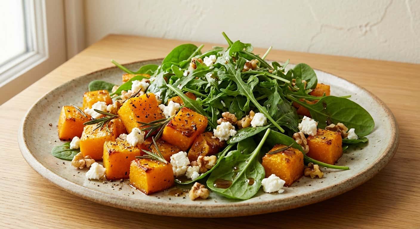 Ensalada Rápida de Calabaza y Romero