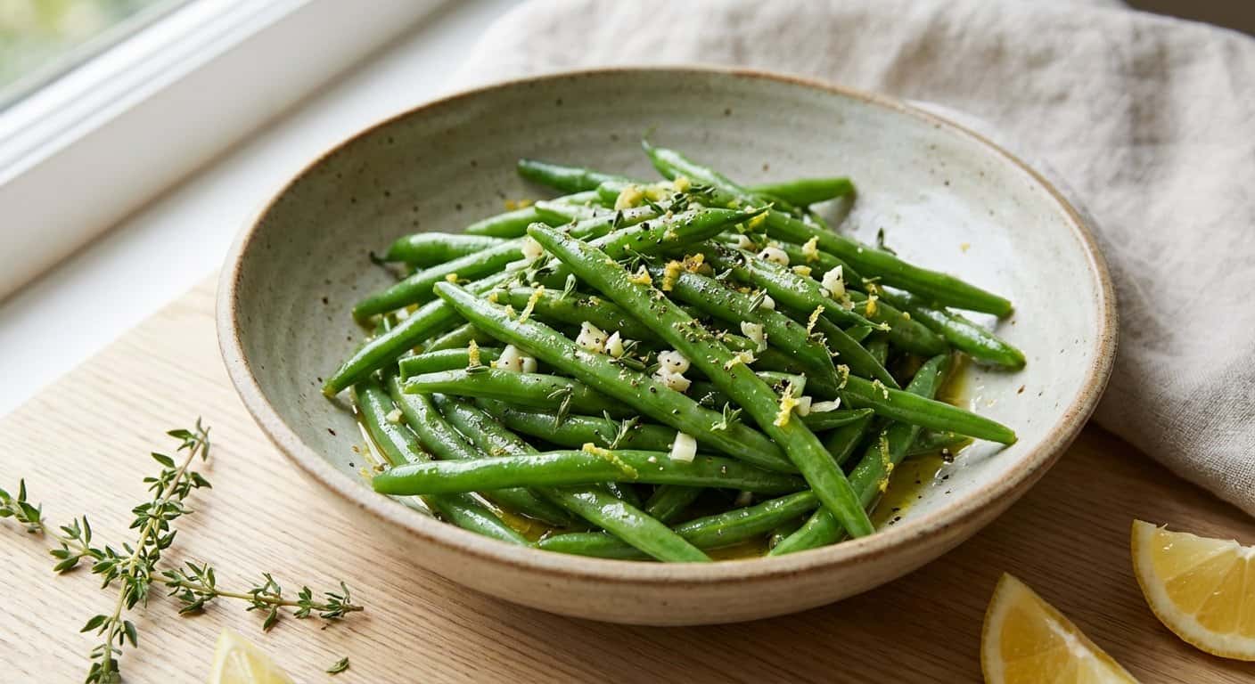 Ensalada rápida de judías verdes y tomillo