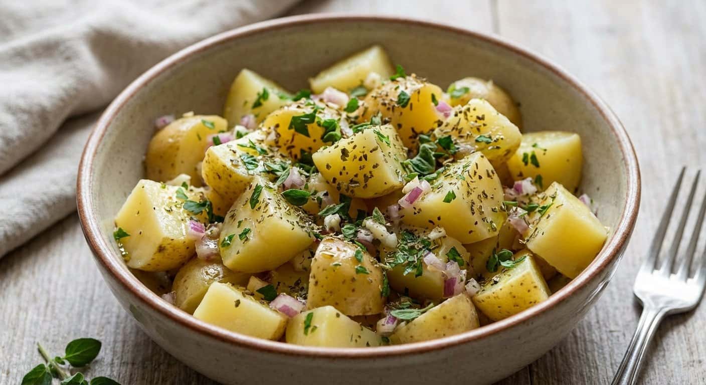 Ensalada Rápida de Patata y Orégano