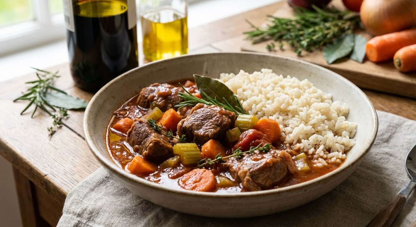 Estofado de Cordero con Arroz