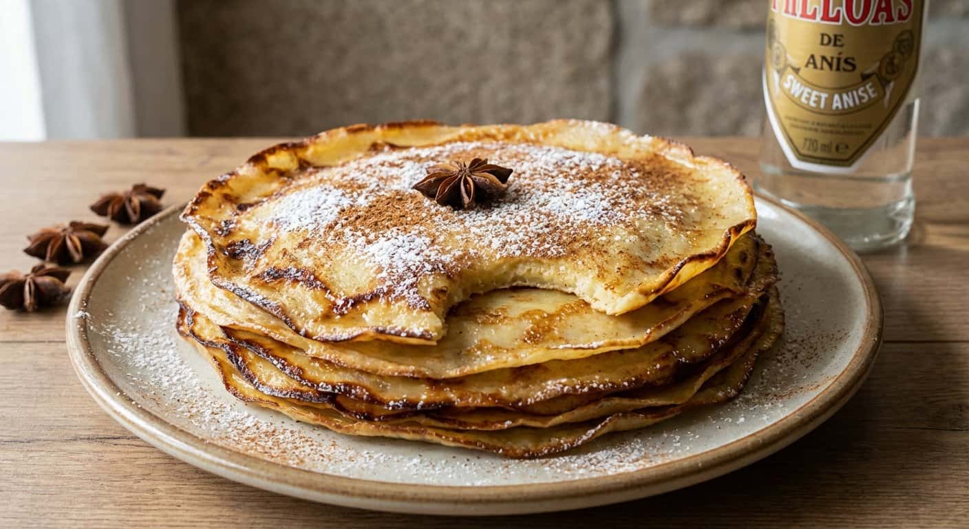 Filloas Gallegas de Anís