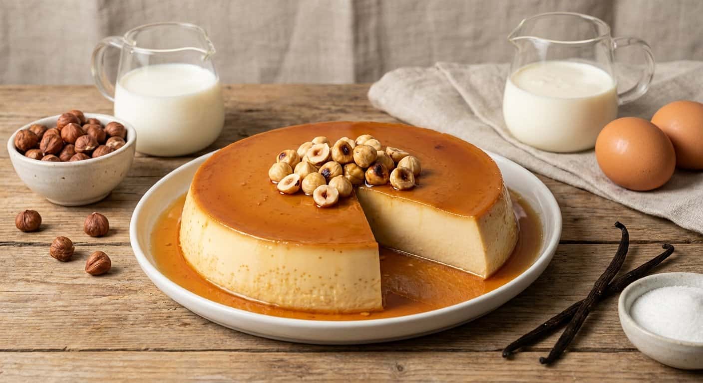 Flan de Avellana en Thermomix