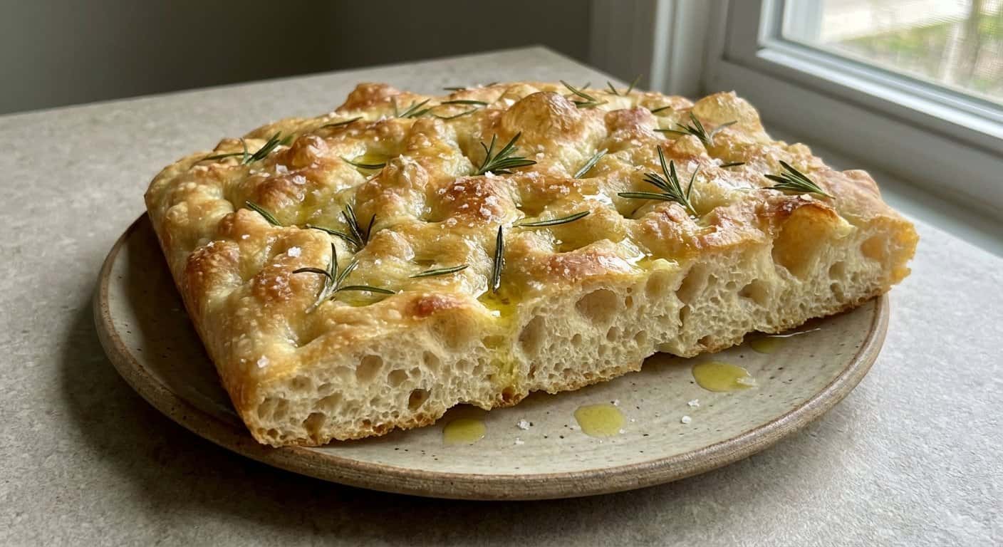 Focaccia de Alta Hidratación