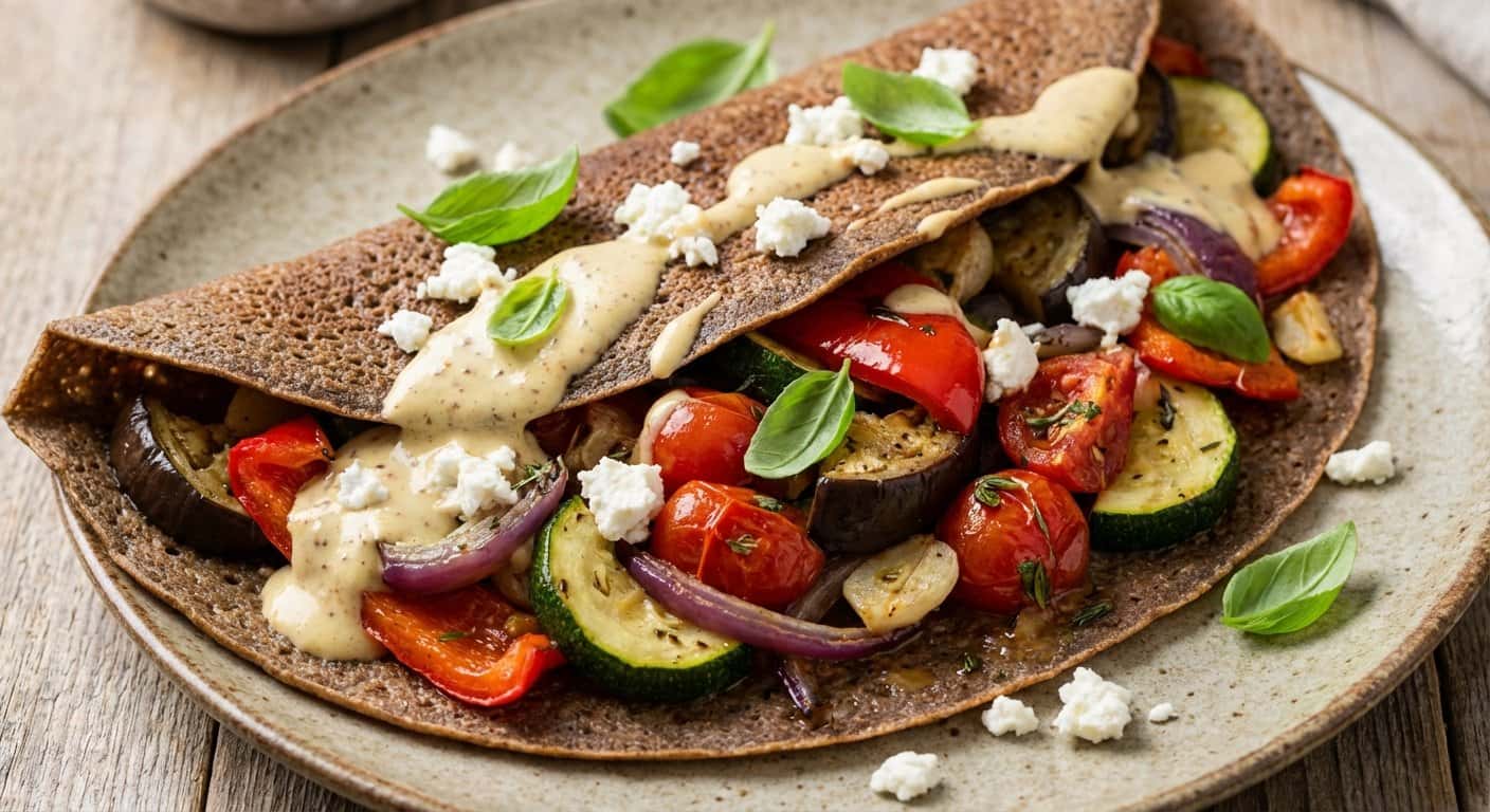 Galettes Bretonnes Provenzal con Mostaza