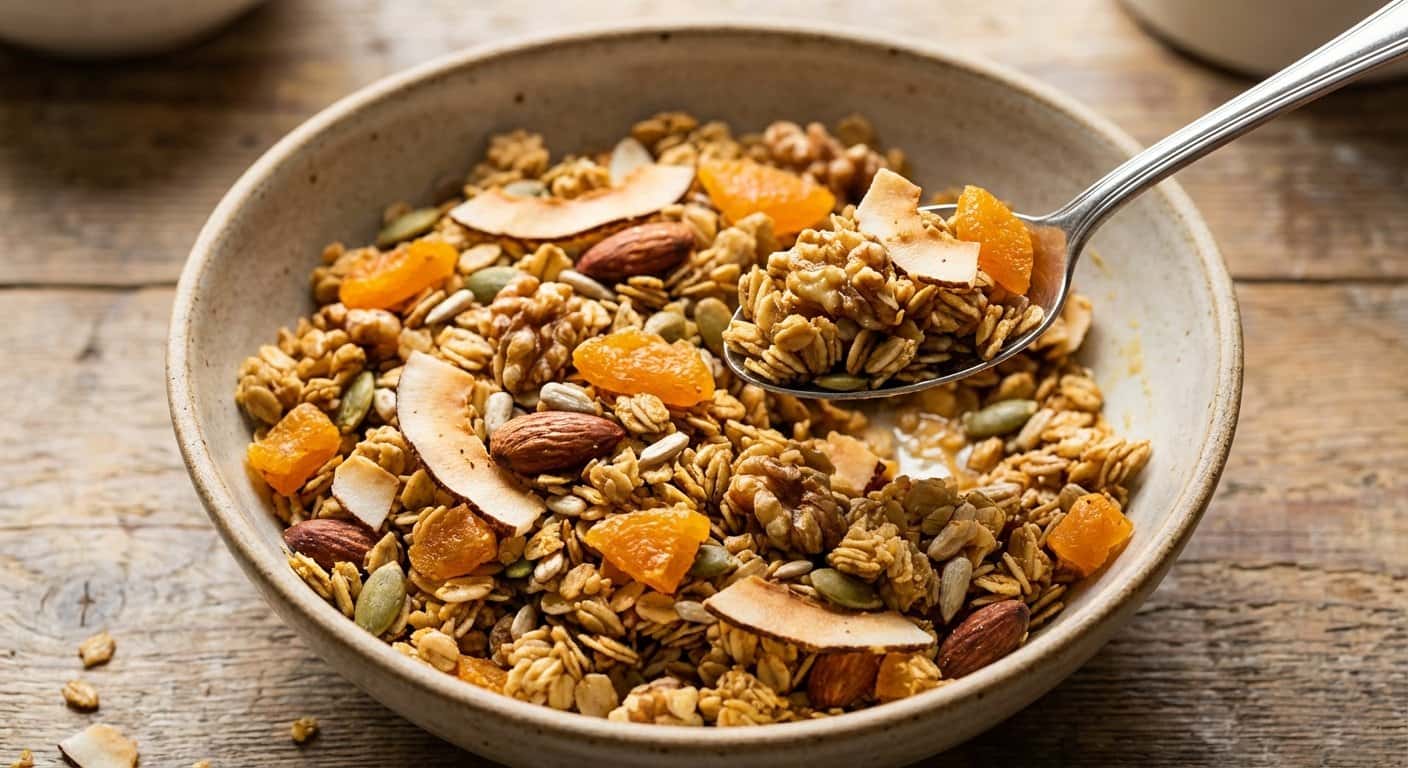 Granola de Hummus y Albaricoque