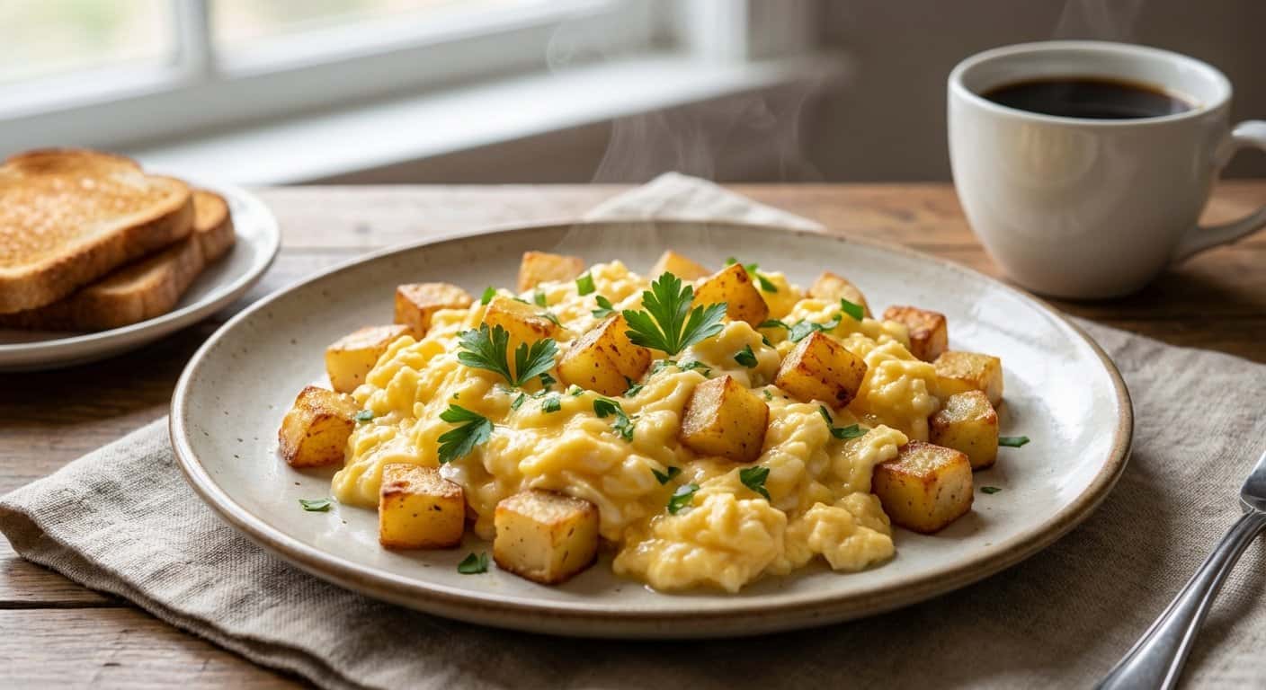 Huevos Revueltos con Patata