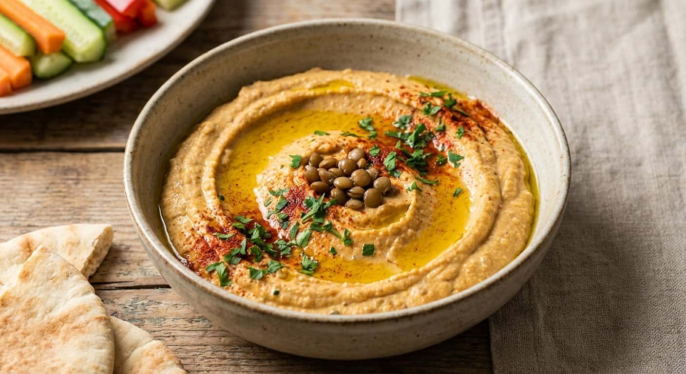 Hummus de Lentejas con Pimentón en Thermomix