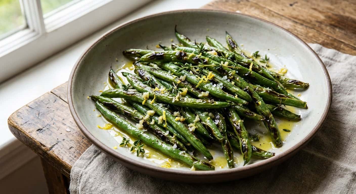 Judías Verdes Asadas con Tomillo