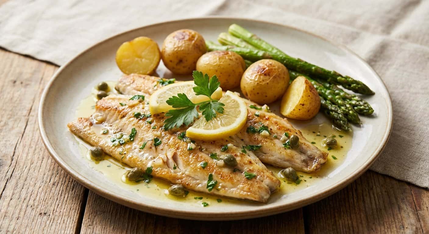 Jurel con Limón y Salsa Ligera