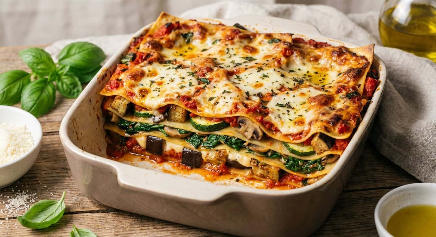 Lasaña de Verduras con Tomate Artesano