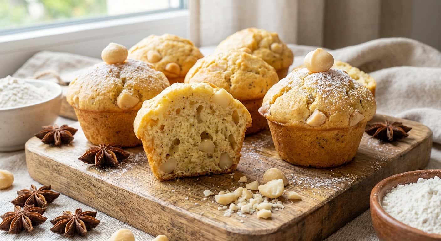 Magdalenas de Anís y Macadamia