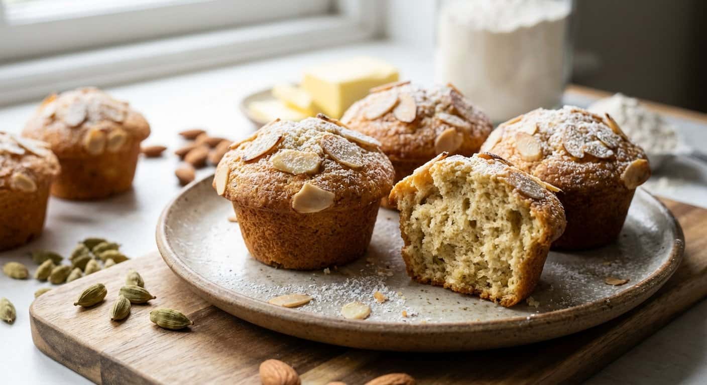 Magdalenas de Cardamomo y Almendra