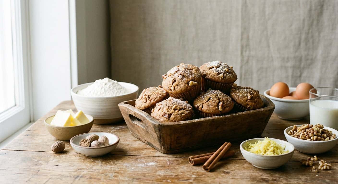 Magdalenas de Jengibre y Nuez