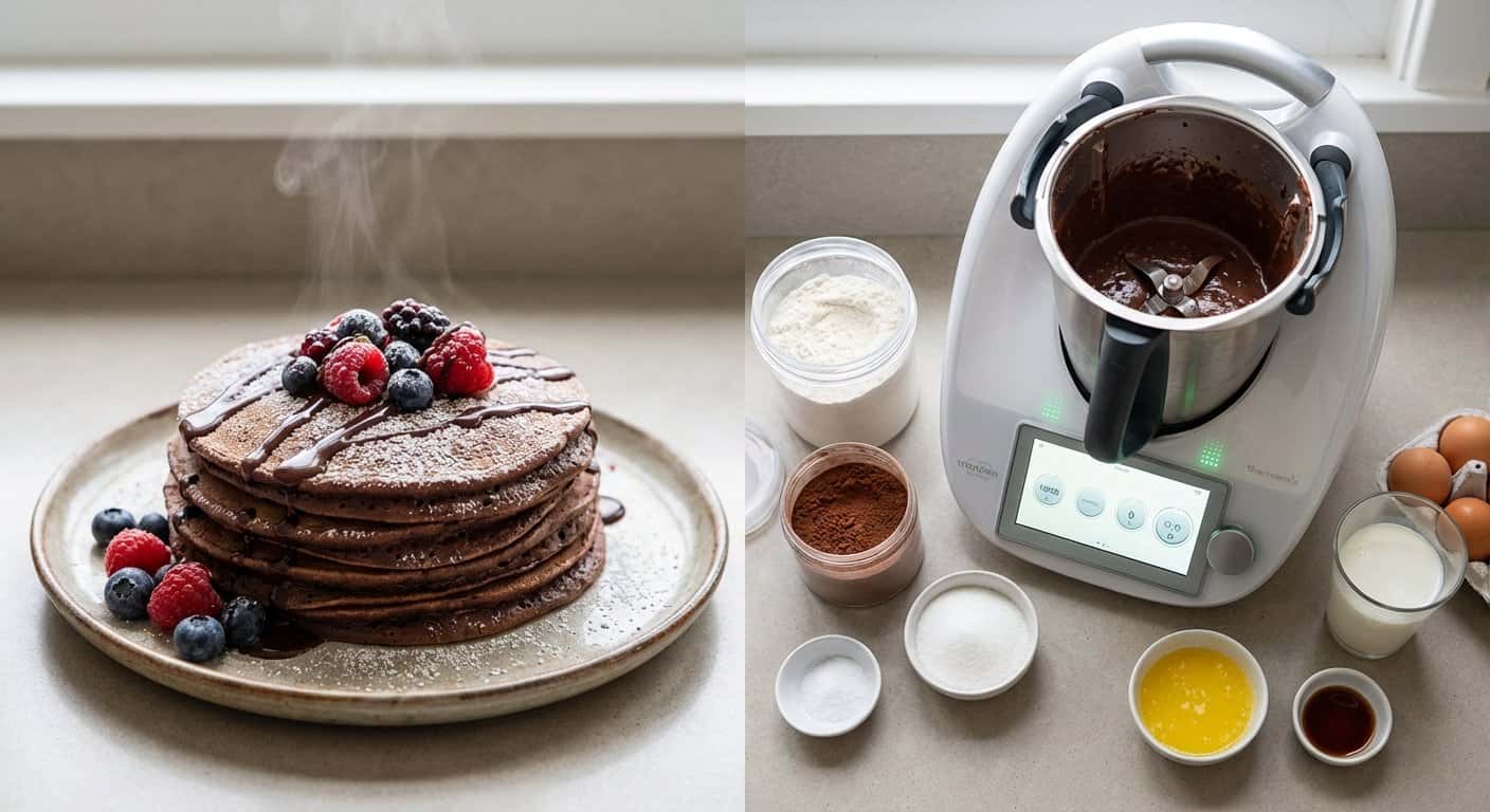 Masa de Crepes de Cacao en Thermomix