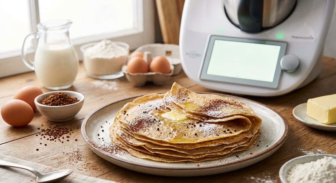 Masa de crepes de café en Thermomix