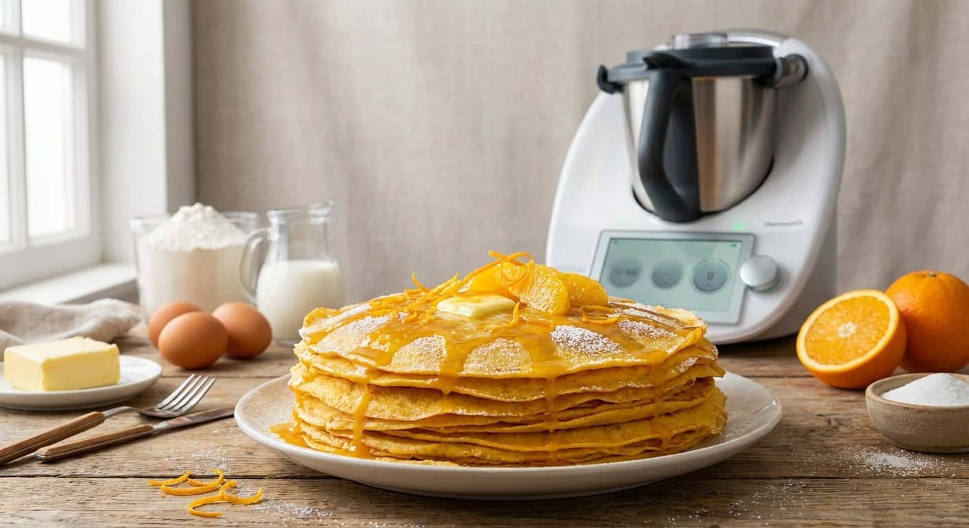Masa de Crepes de Naranja en Thermomix