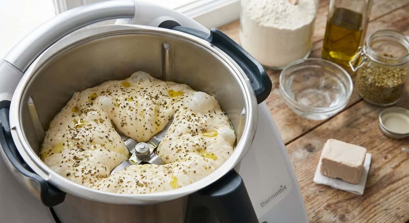 Masa de Pizza con Orégano en Thermomix