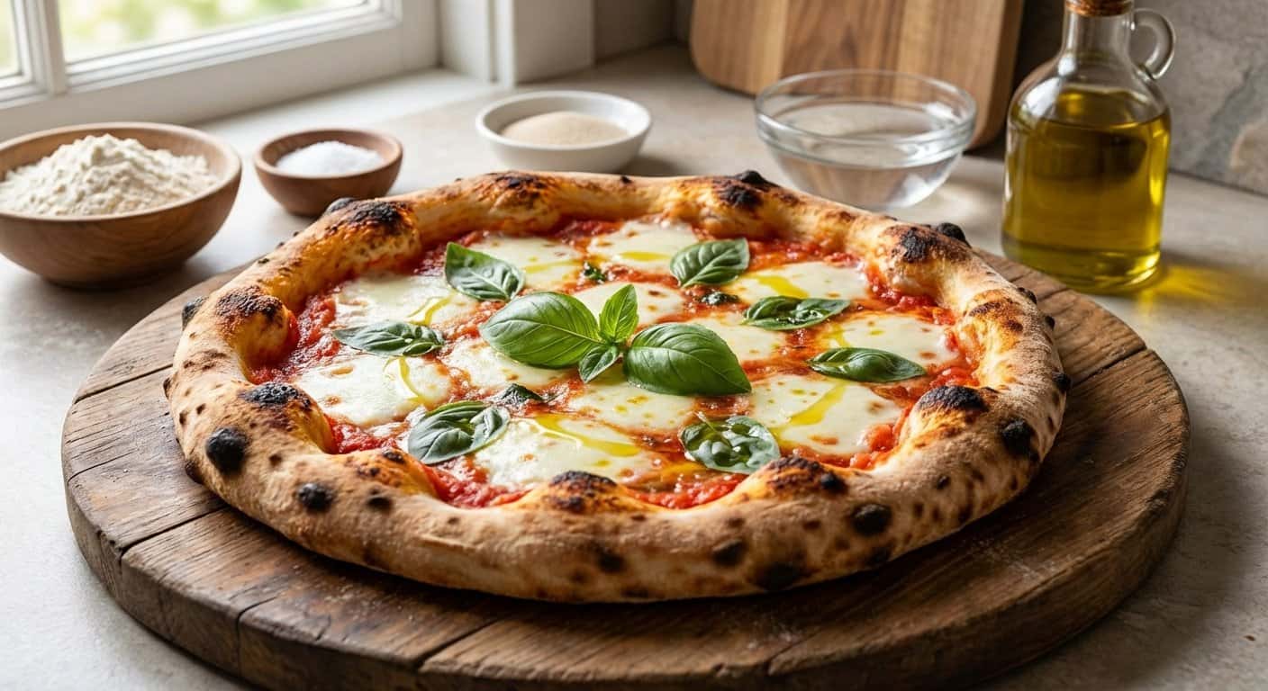 Masa de Pizza Sin Amasado