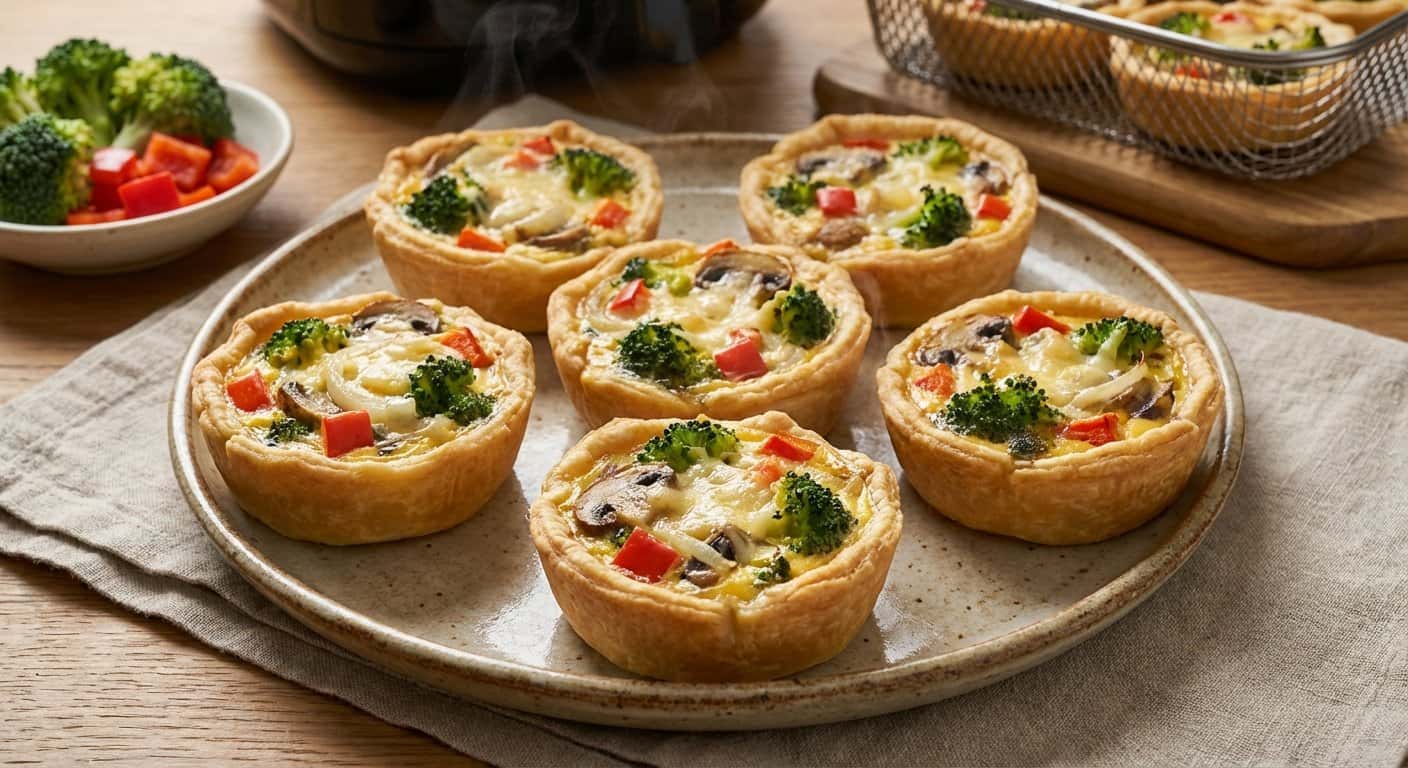 Mini Quiches de Verduras en Airfryer