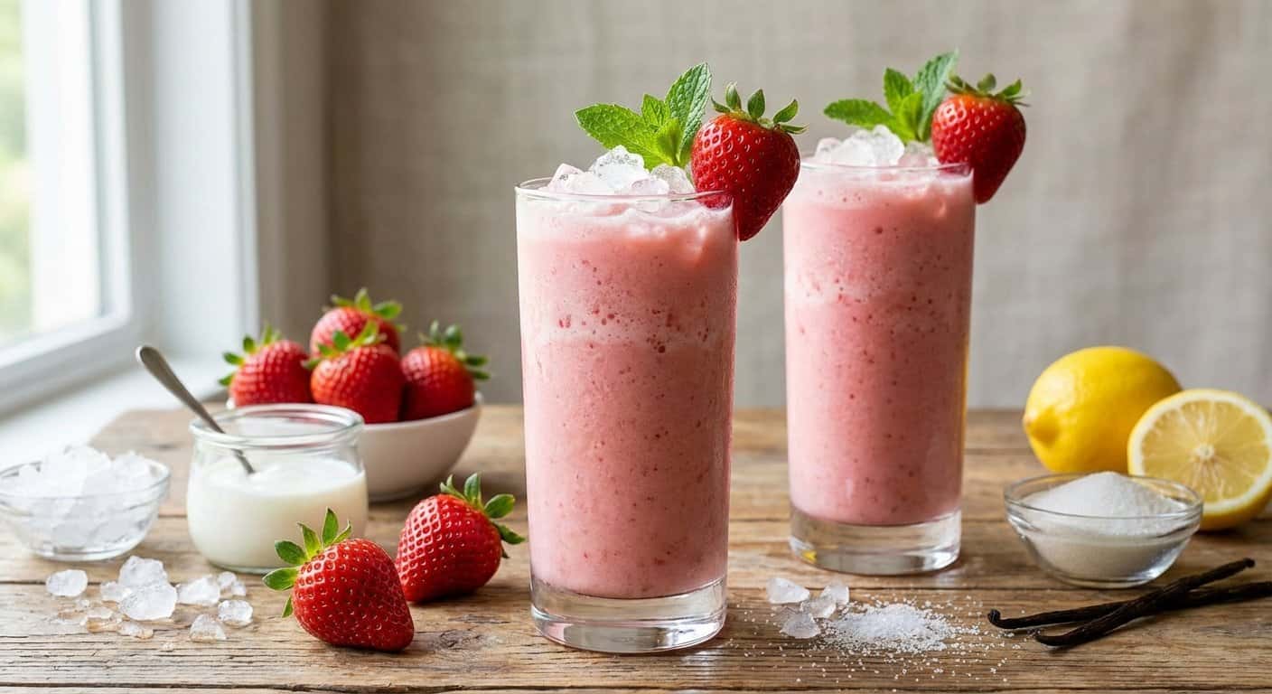 Mocktail de Fresa con Yogur Líquido