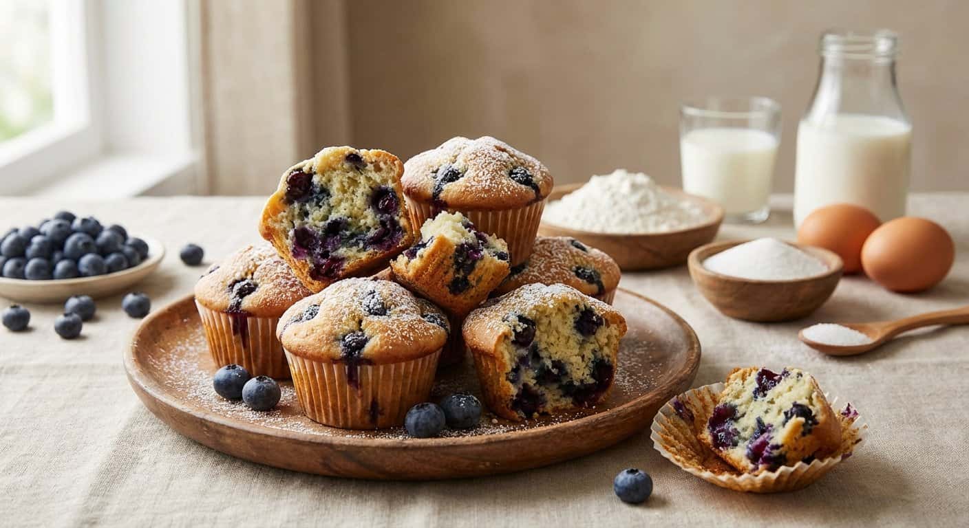 Muffins de Arándanos Caseros