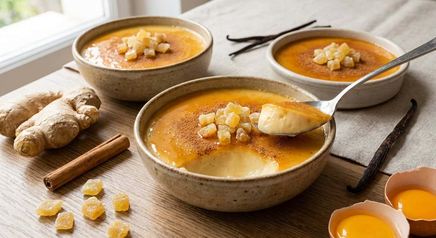 Natillas de jengibre