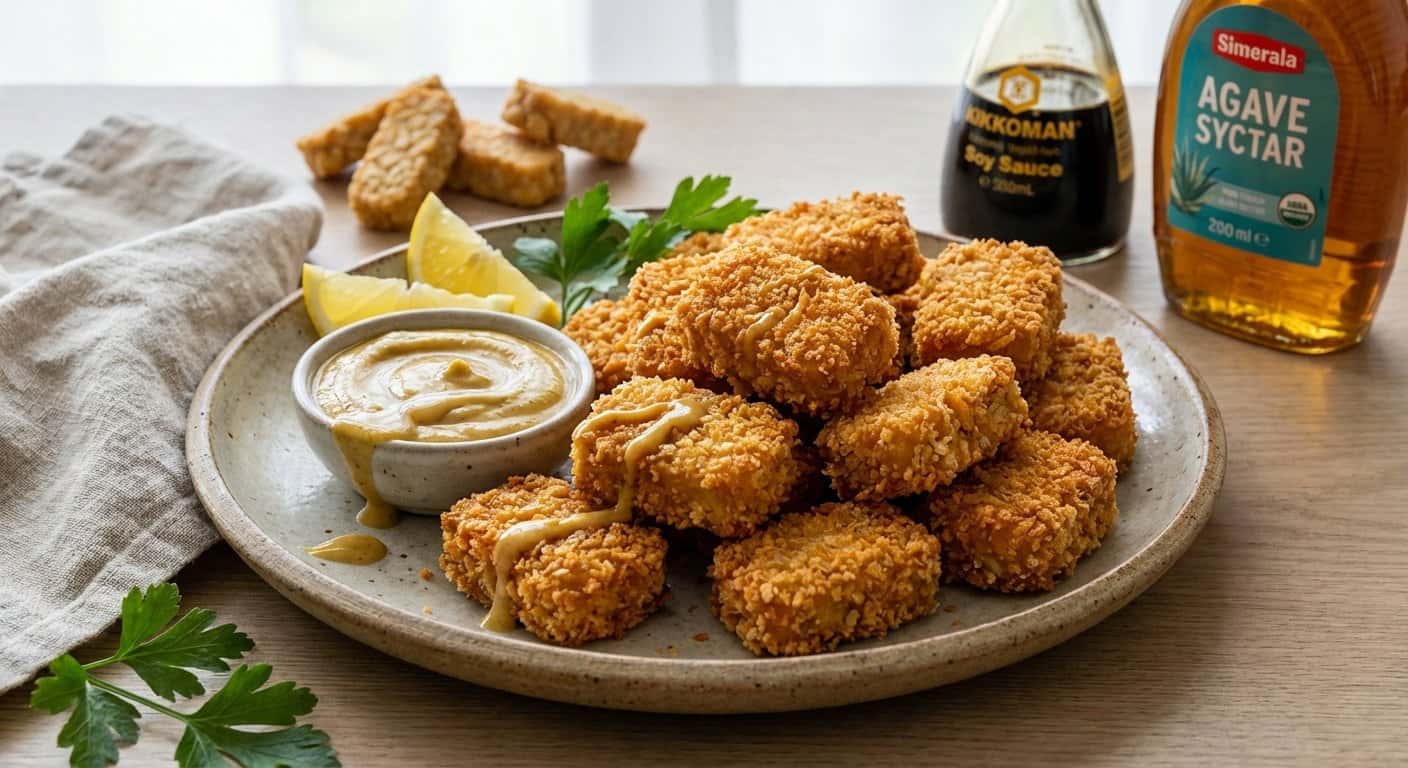 Nuggets Veganos de Tempeh
