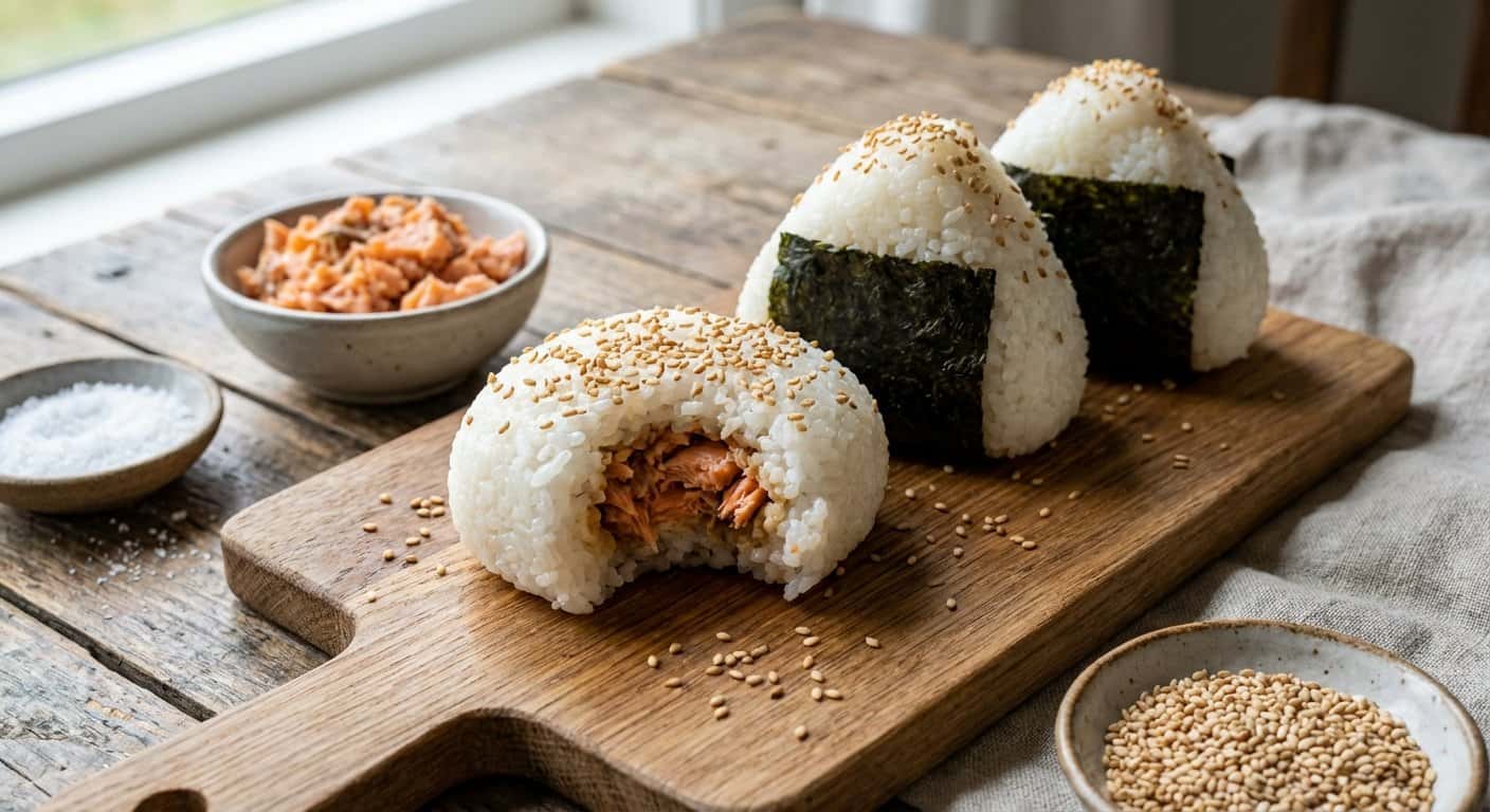 Onigiri de Salmón y Alga Nori