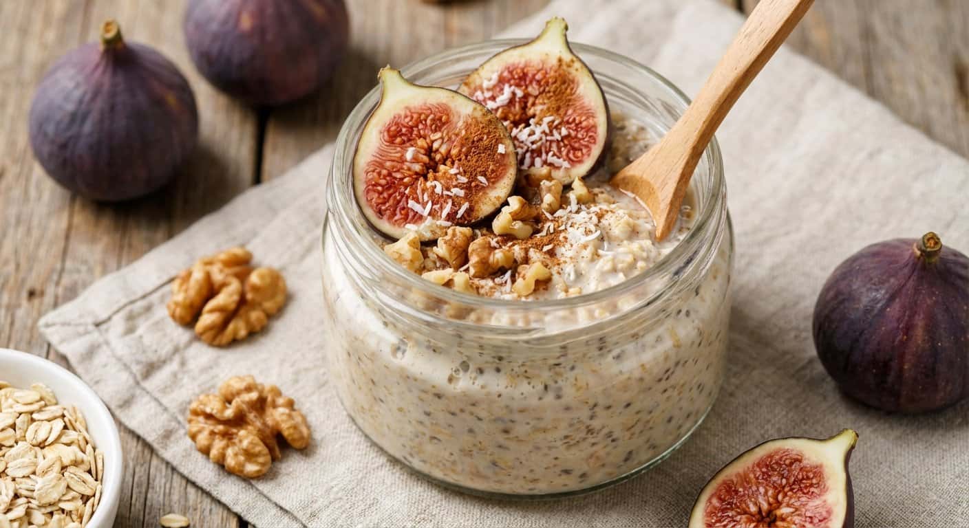 Overnight Oats con Higos y Nueces