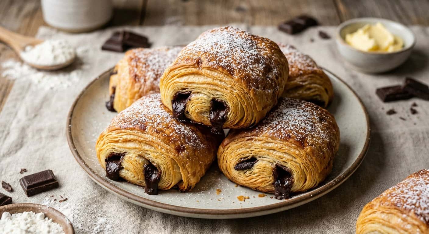 Pain au Chocolat Casero