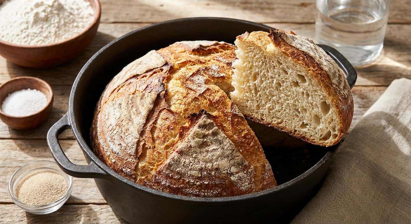 Pan de Campo Horneado en Olla