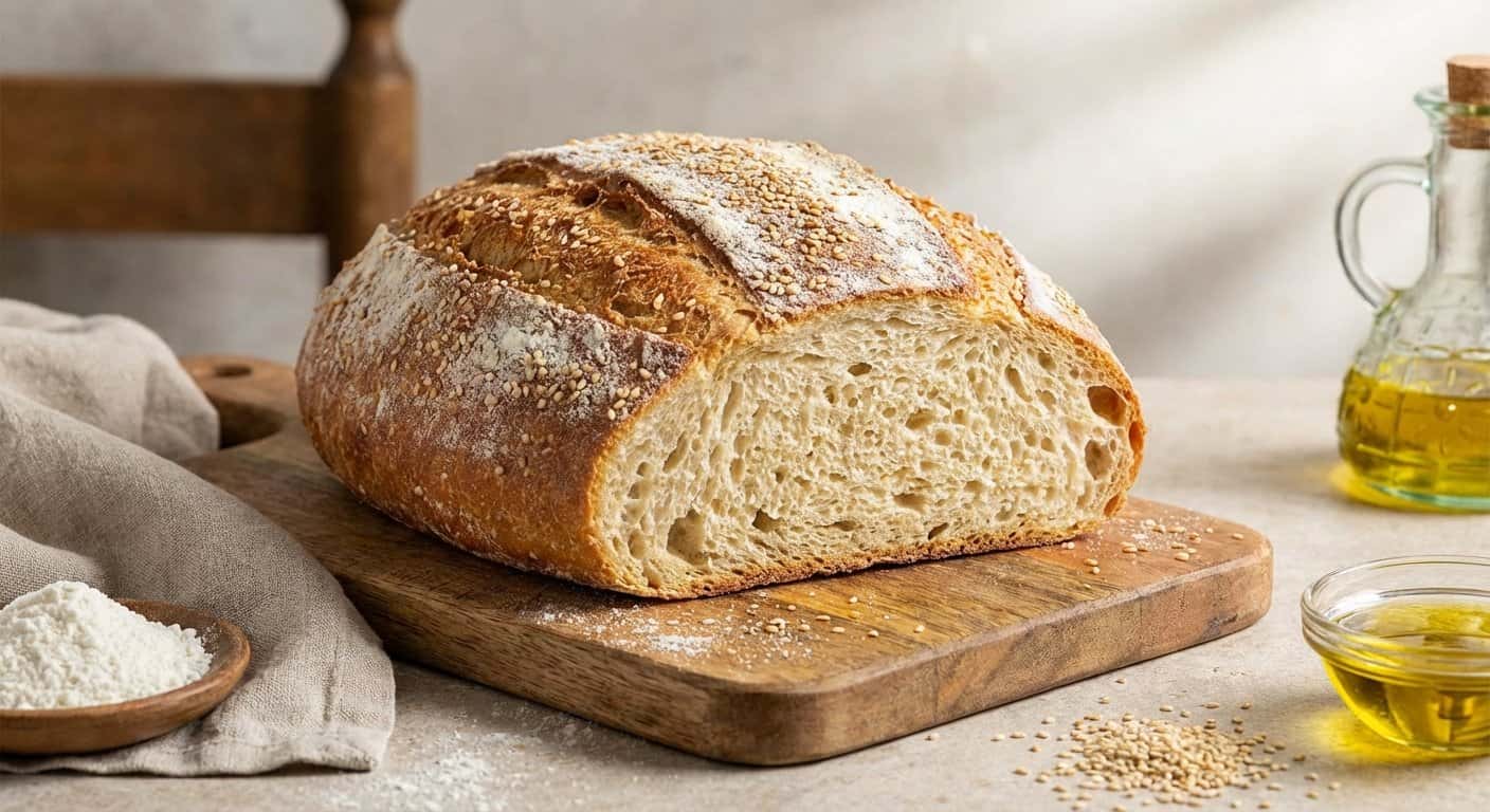 Pan de Harina de Arroz con Fermentación Larga