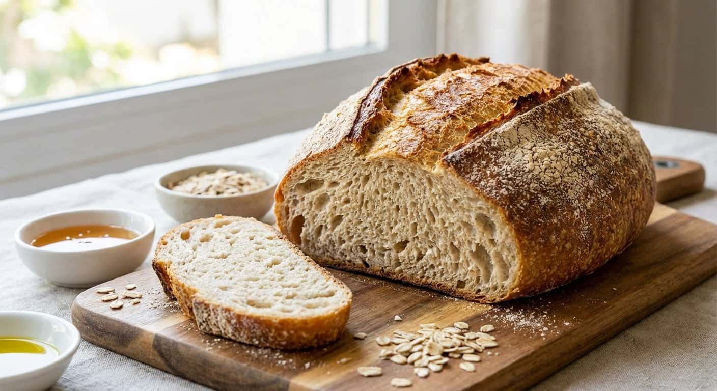 Pan de Harina de Avena con Reposo en Frío