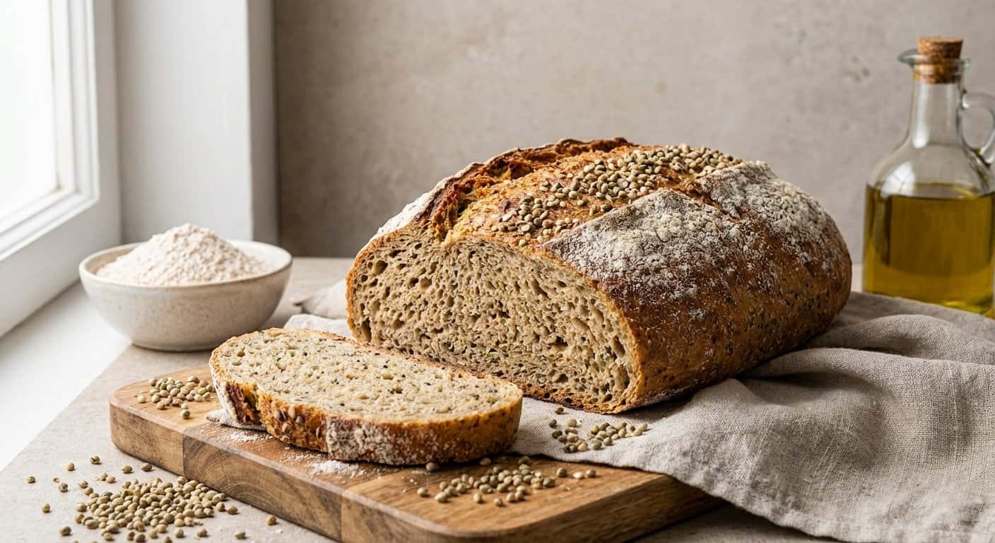 Pan de Harina de Espelta con Cáñamo